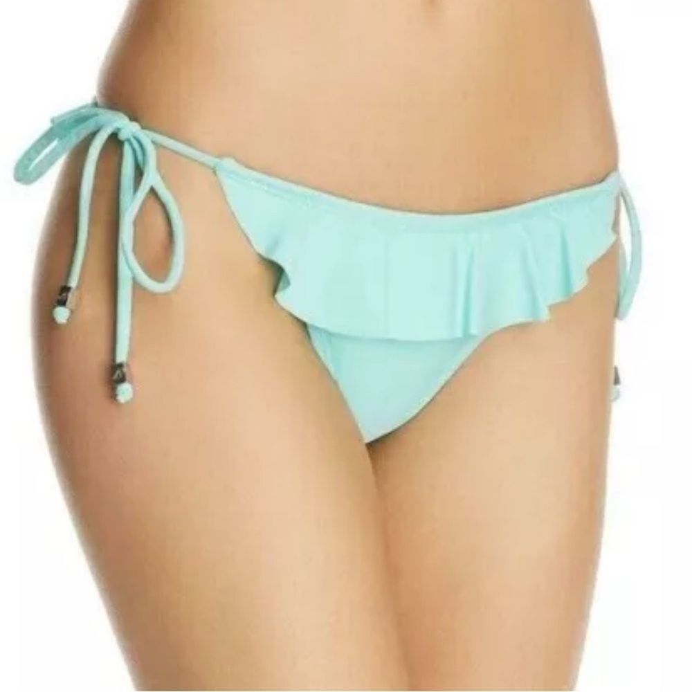 NWT Shoshanna Women's Ruffled Side Tie Bikini Bottom Swimwear Size XS